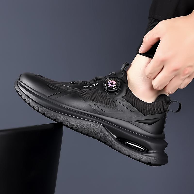 Fashion 2025 New Men's Shoes Low-top Rotating Buckle Sports Casual Trendy Outdoor Air Cushion Sports Leisure Thick Soled Dad Shoes