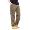 Pantaloni Cargo da Uomo 2026 100% Cotone Tasche Multiple Vita Elastica Pantaloni Casual per Escursionismo Outdoor Arrampicata Montagna Pantaloni da Uomo