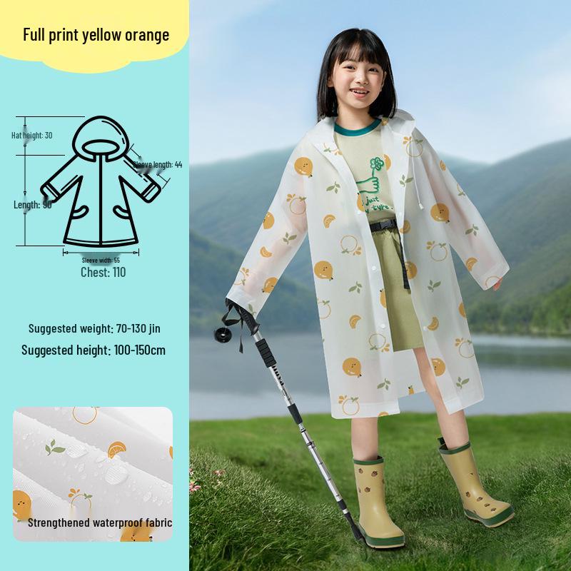 Reusable Full-Length Women's Raincoat for Outdoor Use