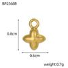 CARLIDANA Wasserdichte Edelstahl Goldfarbe Blatt Sonnenblume Rose Blume Anhänger Charms DIY Für Schmuckherstellung Zubehör