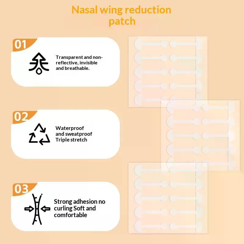 10/20/30 Sheets Nasal Stickers Nasal Wing Patches Dumbbell Nose Wing Stickers Shrink The Nostrils Shaper Face Care Tool