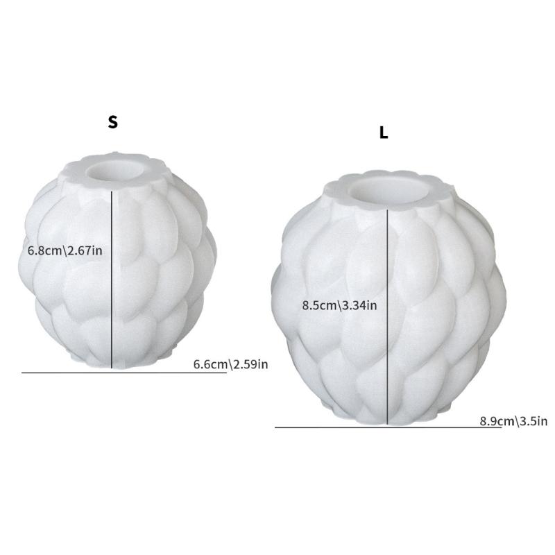 Modern Silicone Vase Crafting Molds Rotating Raindrop Shape Multipurpose Epoxy Moulds for Home Decorative Crafts