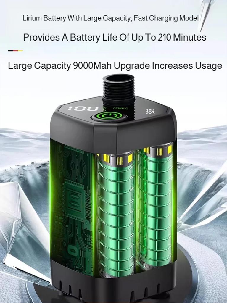 Mobile Portable Shower Smart Temperature Measuring Camping Outdoor Shower Set