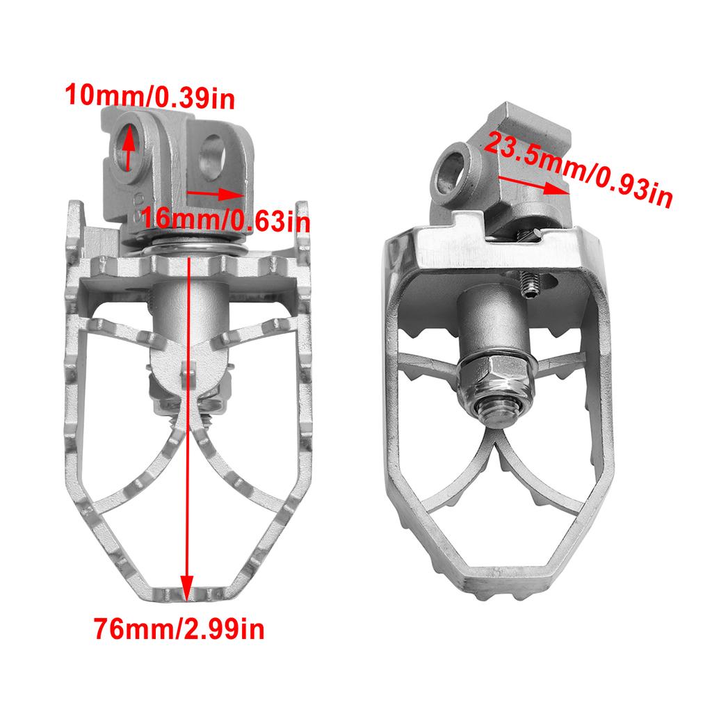Front Footrests Foot Peg Fit for Husqvarna 701 Enduro 16-23 Norden 901 22-23