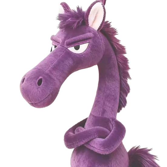 Plush Horse Bag Charm 2026 Year of The Horse Keychain Car Rearview Mirror Pendant Soft Pony Doll for Good Luck