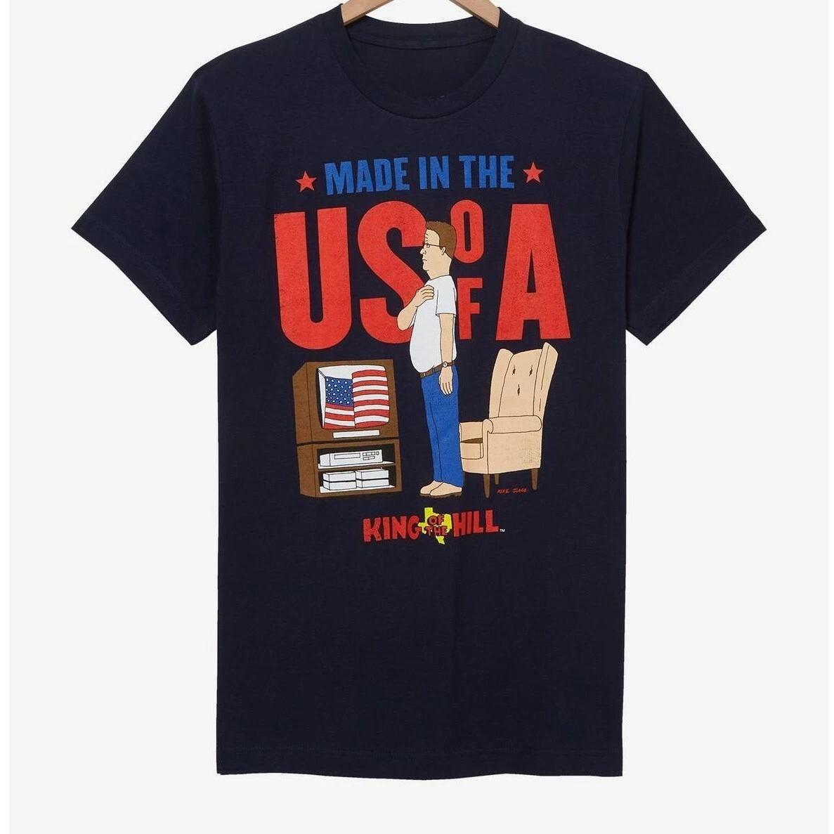 King of The Hill Hank Hill 97 T-Shirt Summer Cotton Men s Women Top Tee Streetwear Casual Trendy Oversize Loose Clothing Vintage 4XL