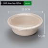 Xiao Yue Ya 500ml Biodegradable Pulp Disposable Bowls with Lids, 50-Pack