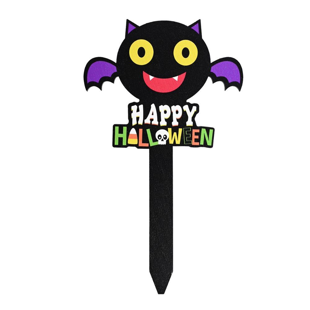 Lightweight Garden Wooden Signs Creative Garden Lawn Stakes Halloween Yard Sign  Outdoor Decor