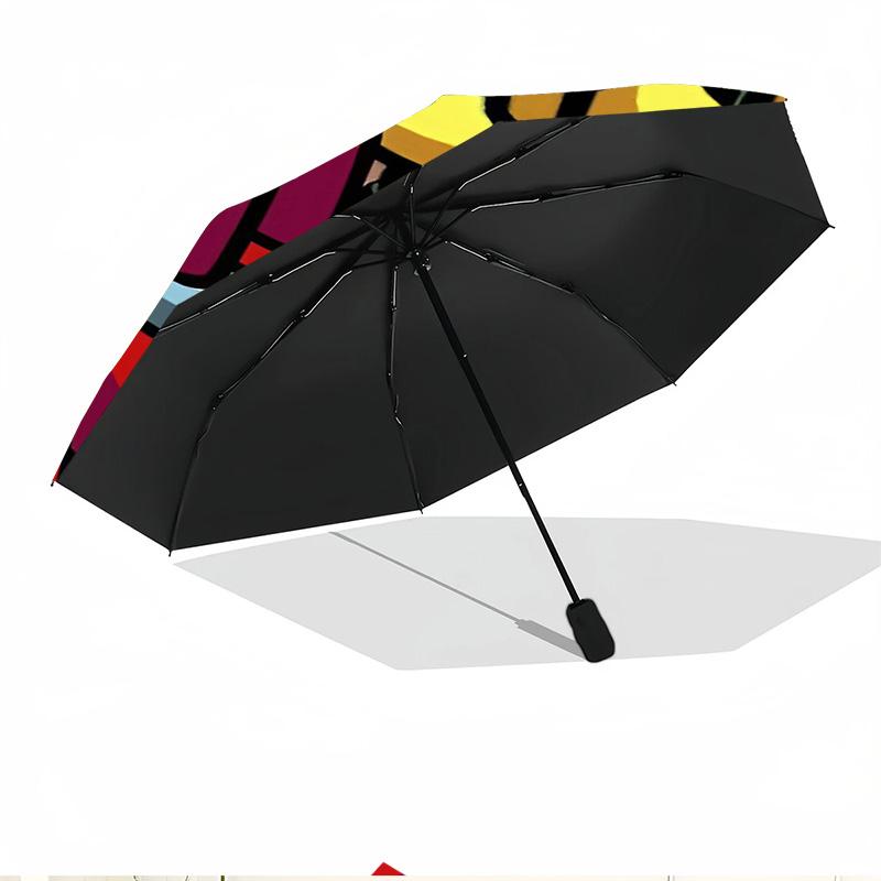 Among Us Print Automatic Open Close Umbrella, Portable Foldable Umbrella, for Outdoor Commute Camping Trip, Ideal Birthday Gift