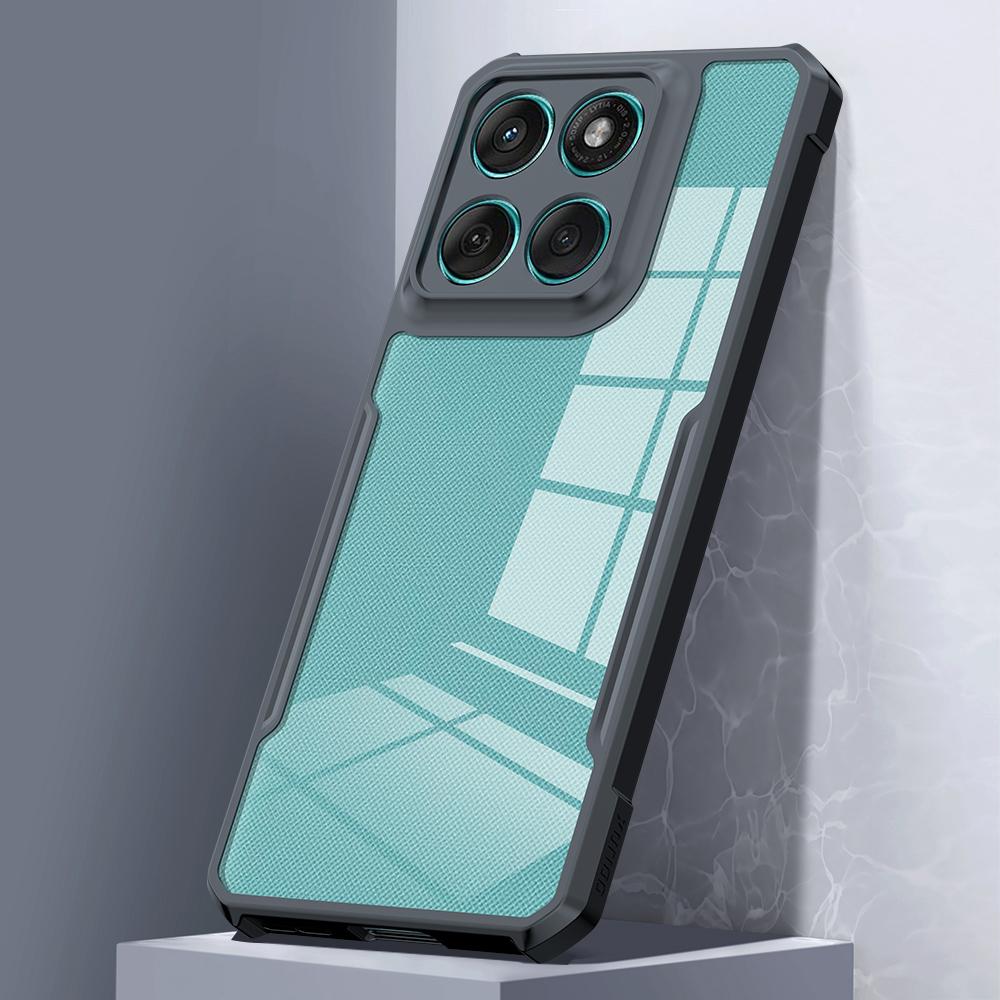 XUNDD For Motorola Edge 60 5G/60 Fusion 5G Case Dropproof TPU + Acrylic Clear Back Phone Cover