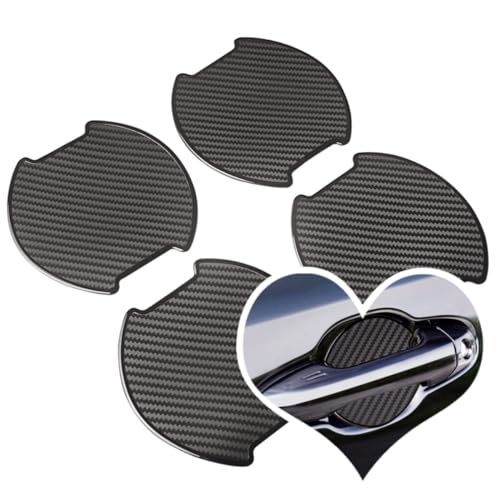 Secchuu Car Door Knob Door Handle Protector, SIL Material, Car Use, Anti-Scratch Carbon Protection Cover, Protective Film, Universal for Multiple