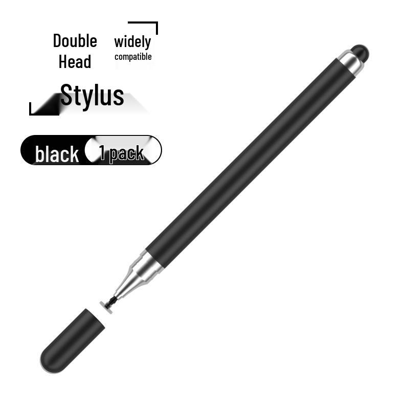 

Dual-purpose Silicone Head Stylus for Video Editing & Painting on Phones and Tablets чорний