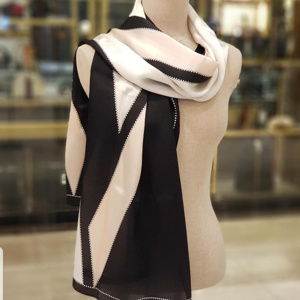 Stitched Silk Scarf E20F1SK106