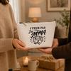 Trousse de toilette - PLANETEE - J’peux pas j’ai MMA (minimaliste) - 100% coton - 3 L - Zip métal
