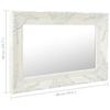 VidaXL Miroir mural style baroque 60x40 cm Blanc 320328