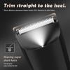 Rechargeable Body Hair Trimmer with Light - Electric Display Shaver & Clipper