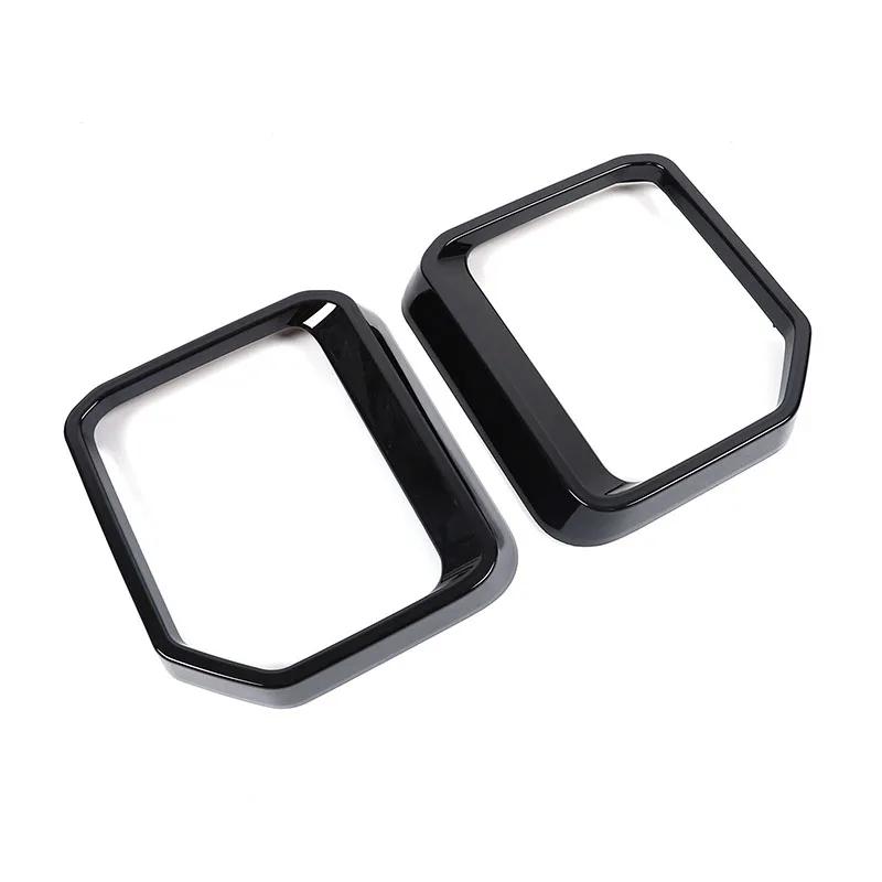 

For Toyota Land Cruiser Prado 250 2024 ABS Black Car Rearview Mirror Rain Eyebrow Frame Decorate Car Accessories чорний