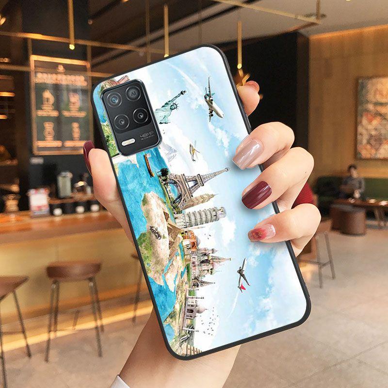 Funda Travelling World Map Travel Plans Phone Cover For Oppo Realme 8Pro 6PRO 6i 7pro 9i 9pro C11 C21 C25Y C25S C3 Q3S XT Cases