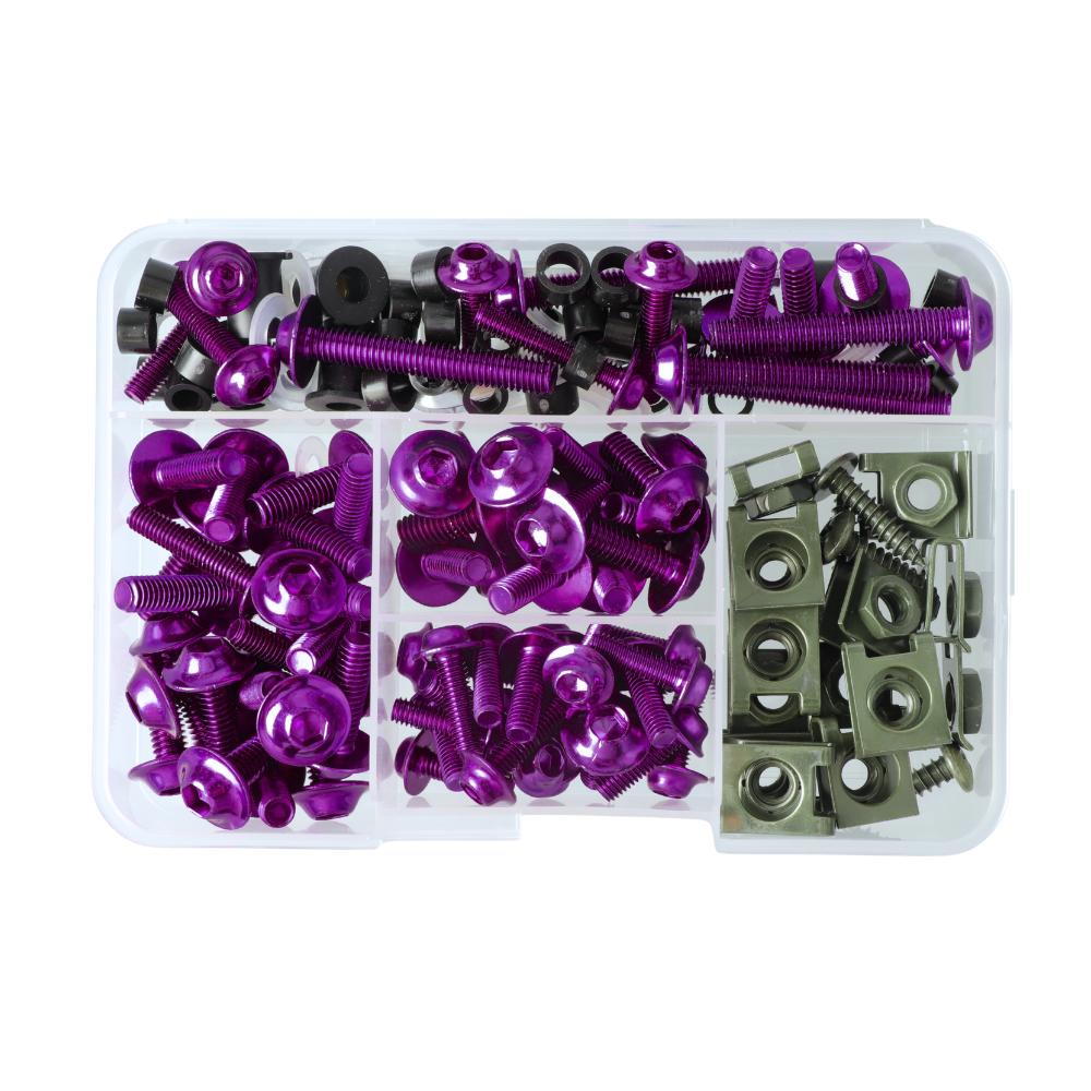 177pcs M5/M6 Screws Motorcycle Aluminum Fairing Bolt Windshield Cover Screws For Honda Kawasaki YAMAHA BMW SUZUKI CBR600RR 900RR