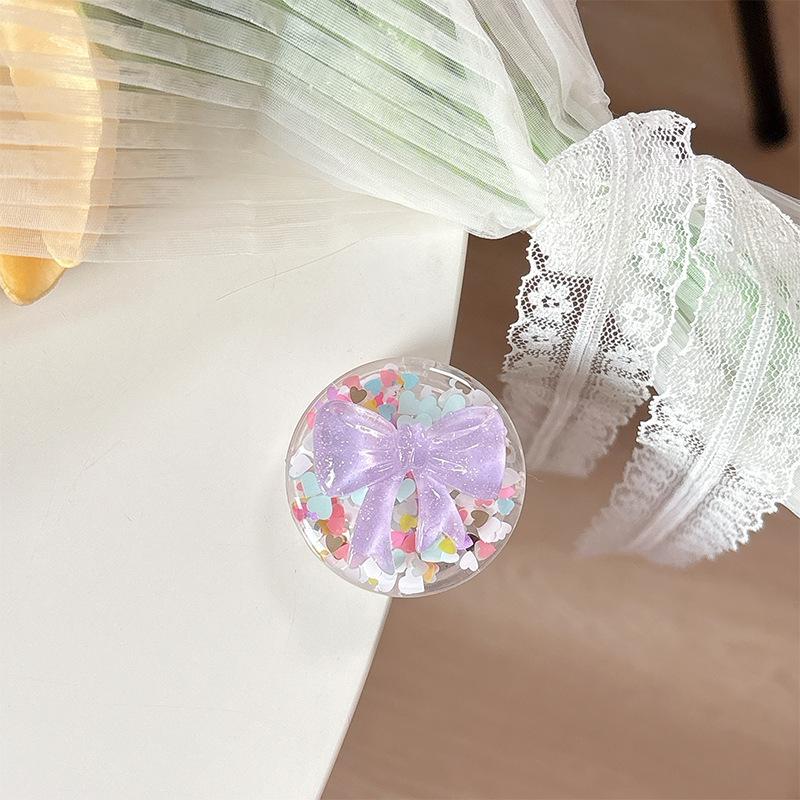 

Wind Three-Dimensional Bow Small Love Fragments Mobile Phone Airbag Bracket Pearl Magnetic Magsafe Adhesive