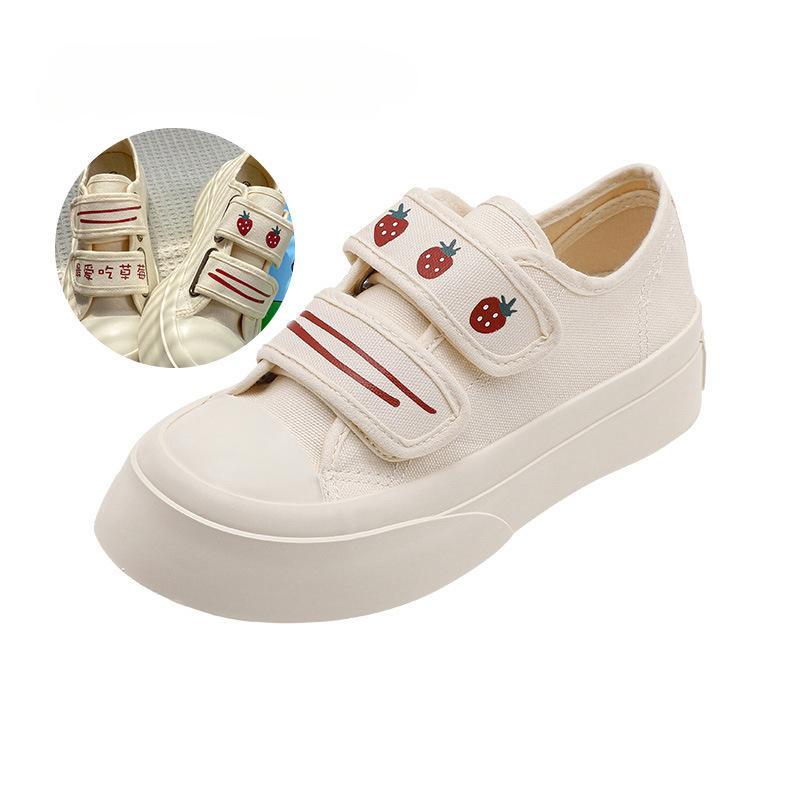 

Расписанные вручную кеды с играющим котенком, милые, уродливые, с большой головой, холщовые туфли, модные белые туфли, повседневная женская обувь 35