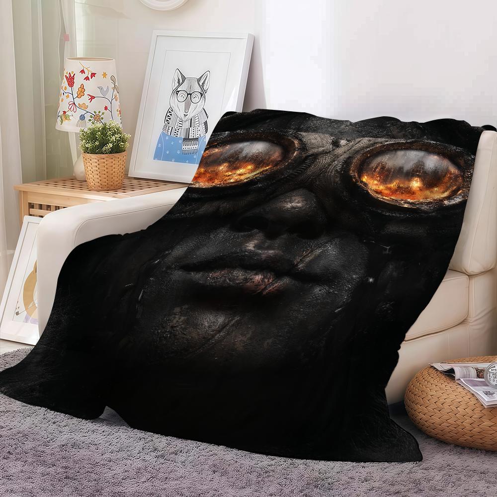Game F-Frostpunk-k Blanket Warm And Soft Suitable For Bedroom Living Room Sofa Bed Office Travel Camping