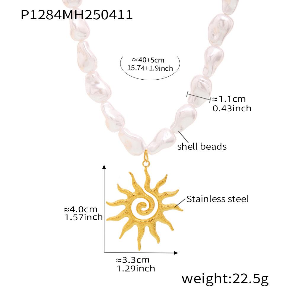 

Ocean Series, Pearl, Starfish, Multi Accessory Collarbone Necklace, Fashionable, Light Luxury, Beach Style 40CM