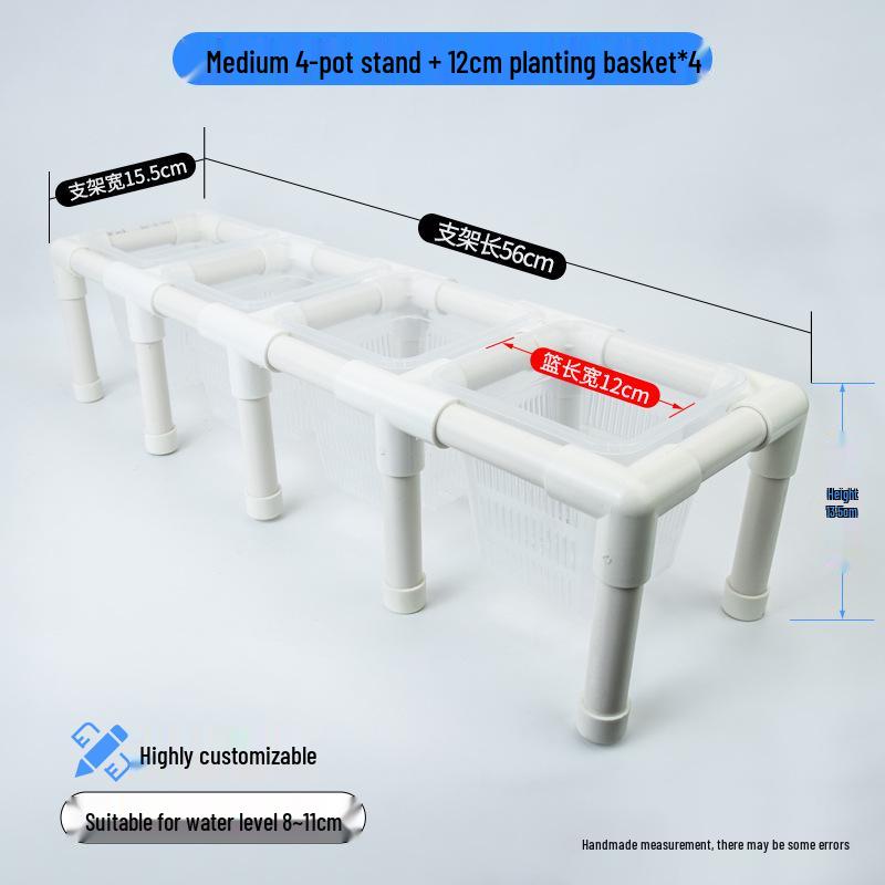 Hydroponic Plant Basket for Aquatic Tanks - Pothos Holder & Landscaping Decor