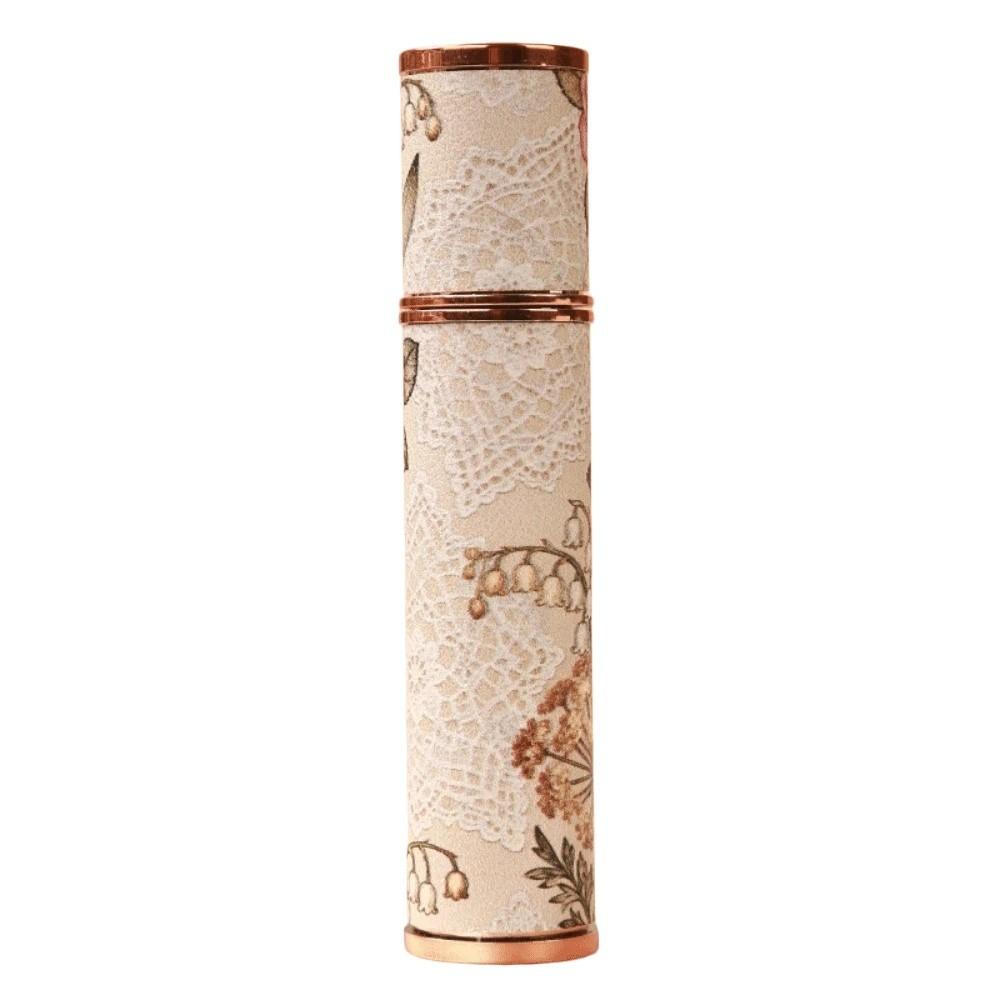 Portable Floral Leather Spray Bottle Refillable Cosmetic Container Practical Empty Atomizer  Makeup 10ml Style 4