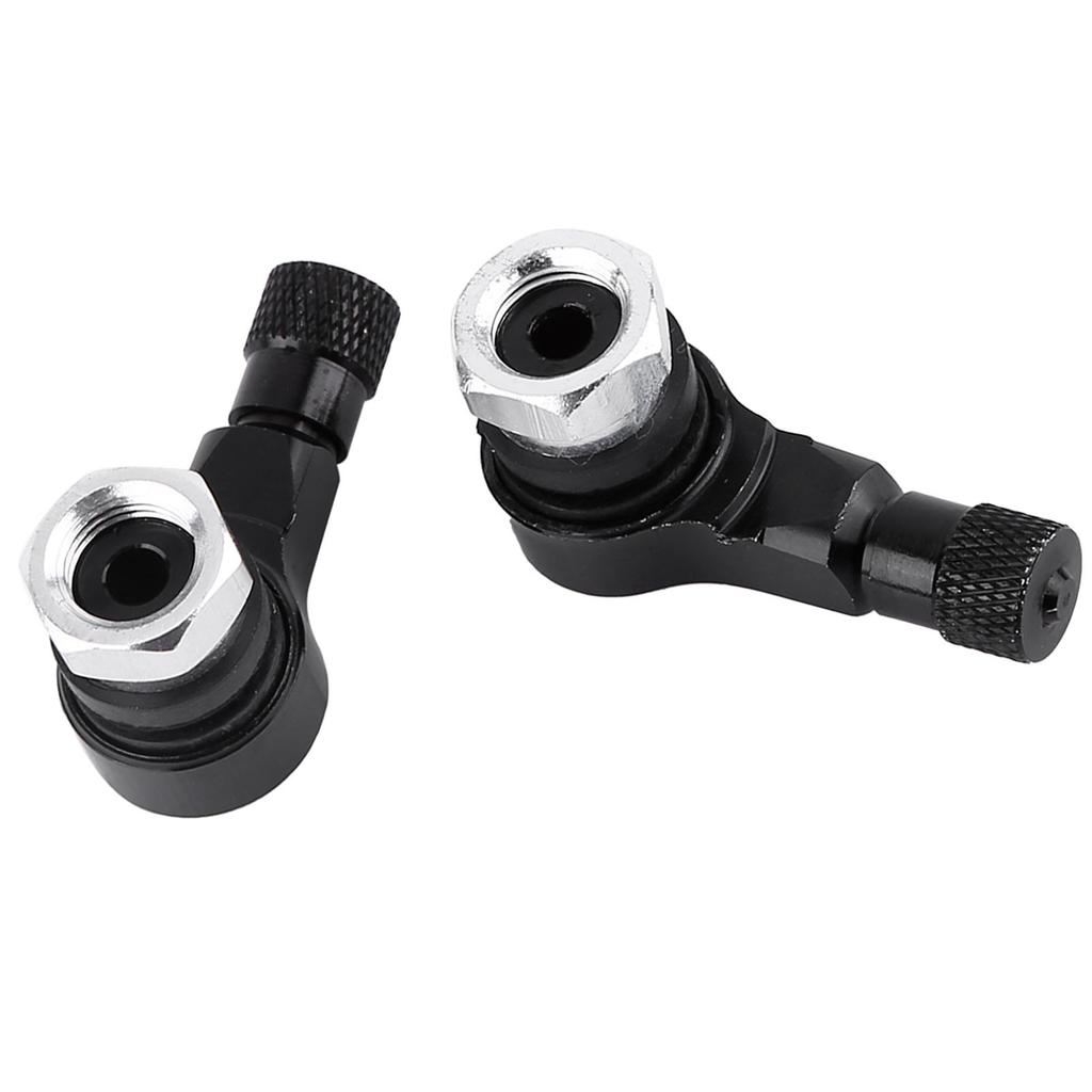 2 Stück 11,300 cm   Motorrad Aluminiumräder Reifenventilschäfte   90 Grad Rot