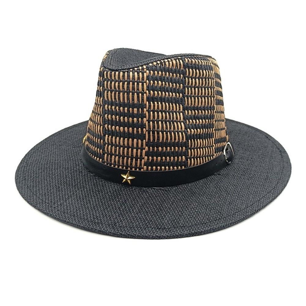Summer Fashion Wide Brim Hat Simple Design Jazz Top Hat Classic Gentleman Hat  Summer Season