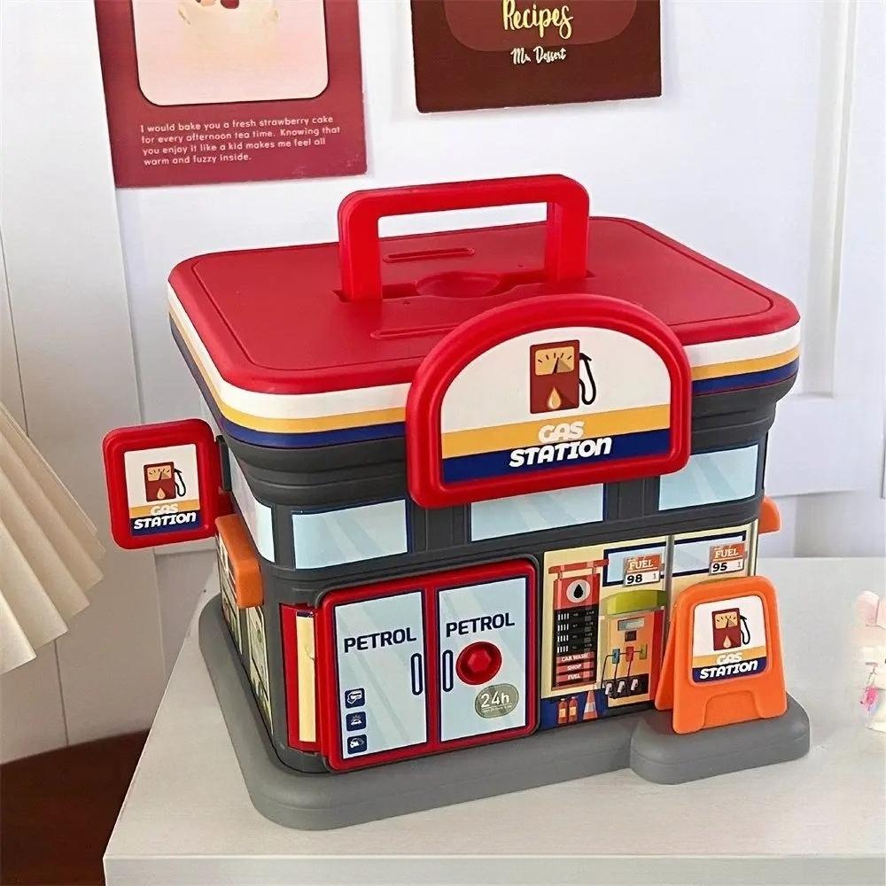 Creative Store Shaped Money Box Plastic Key Lock Cash Box Students Portable Piggy Bank Safe Savings Jar For Kids Adults Gift