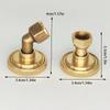 Sprayer Irrigation Systems 8 Hole Golden Brass Garden Sprinkler Head High Pressure Windproof Straight Curved Atomizing Nozzle