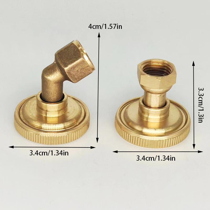 Sprayer Irrigation Systems 8 Hole Golden Brass Garden Sprinkler Head High Pressure Windproof Straight Curved Atomizing Nozzle