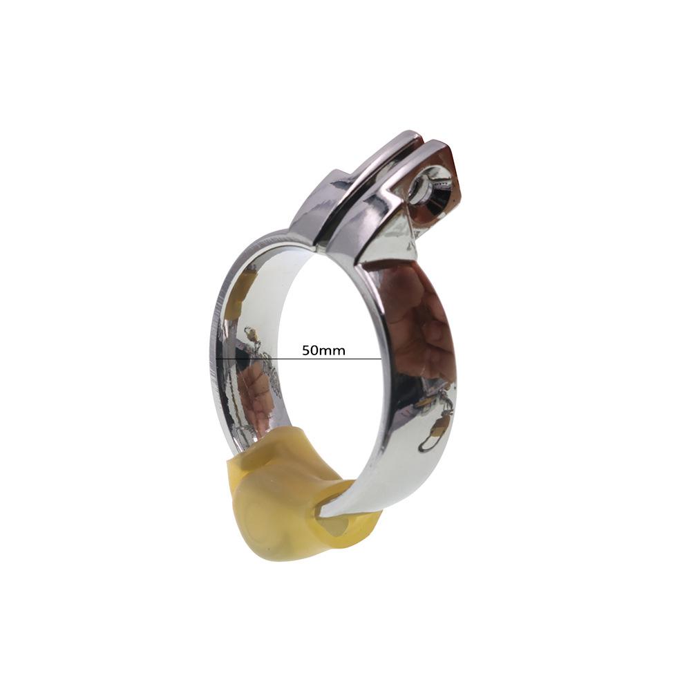 Stainless Steel Chastity Belt Matching Ring a Metal Sexy Men's Passion Binding Testes Penis Sex Tools