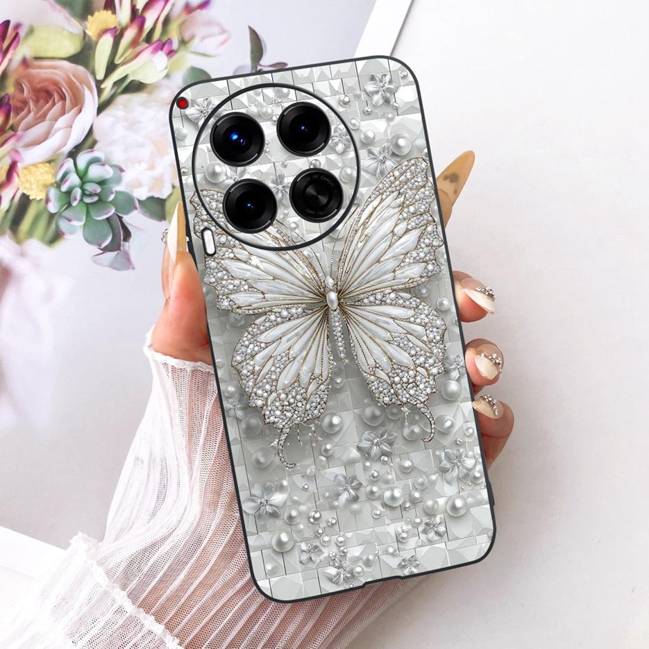 For Tecno Camon 30 Premier Case CL9 Luxury Butterfly Painted Cover Soft TPU Phone Case For Tecno Camon 30 Pro 5G Camon30 4G Bags
