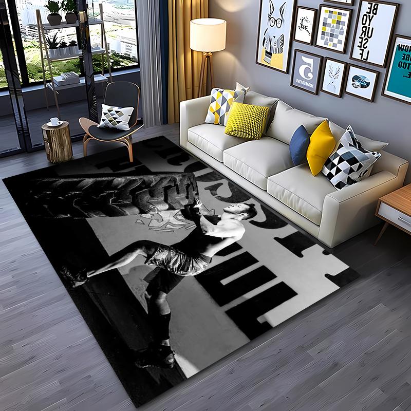 GYM Téma 3D Tisk Velkoplošné Koberce pro Domácí Obývací Pokoj Dětskou Ložnici Pohovku Vstupní Rohožka Kuchyňské Podlahové Koberce ProtiskluzovéDekor