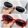 2 Pcs Boho Antler Oval Glasses, Black Women's Fashion Glasses