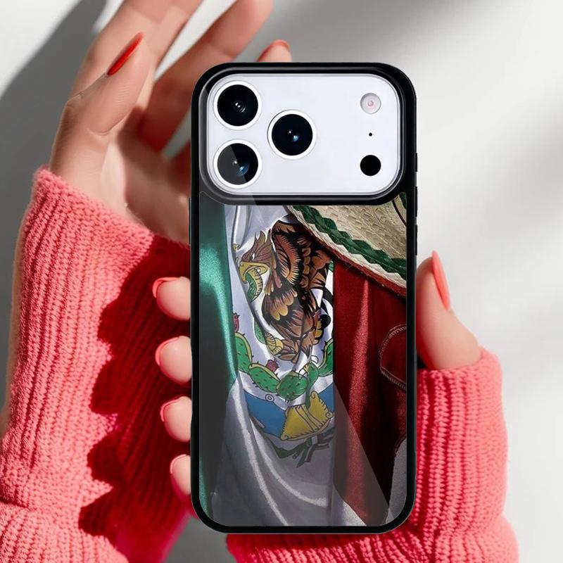 Vintage Mexico Mexican Flag Phone Case for iPhone 17 Air 16e 15 14 13 Pro Max Back Cover for 12 11 Pro Coque