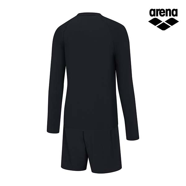 Alena Initial Leisure Zip-Up Rash Guard Set A4Bm1Pc02Blk