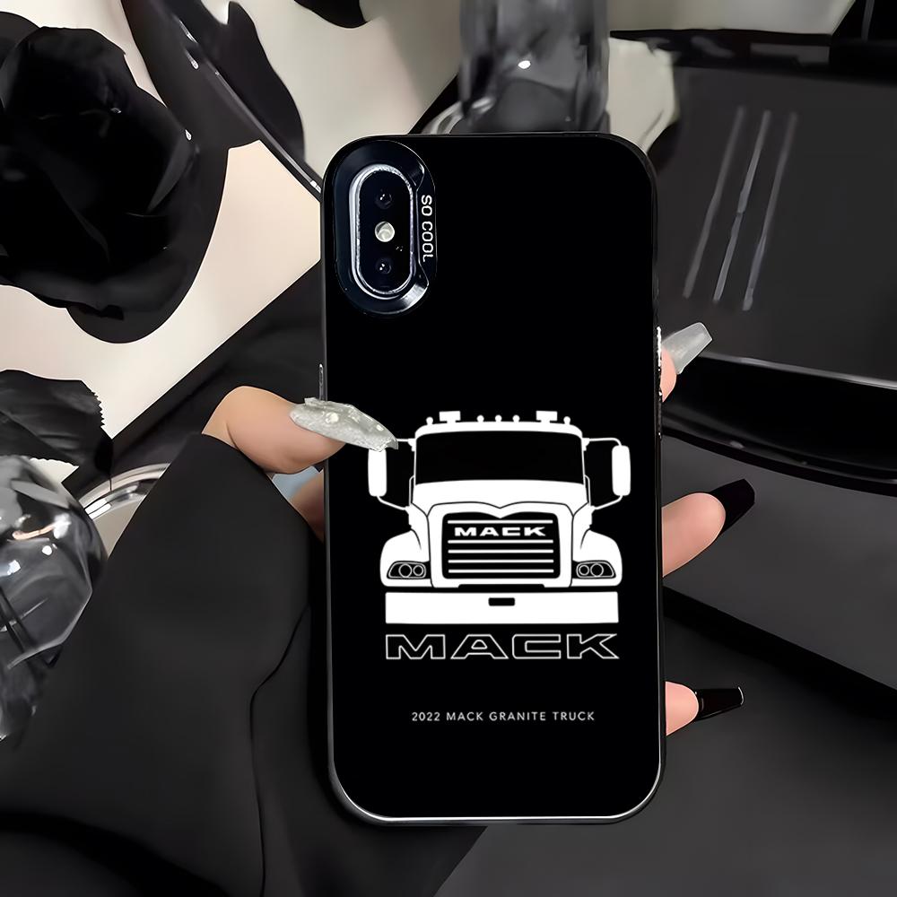 M-mackS Truck-k Logo Phone Case For IPhone 17 Air 16 E 15 14 Plus 13 12 11 Pro Max Colored Silver Cover