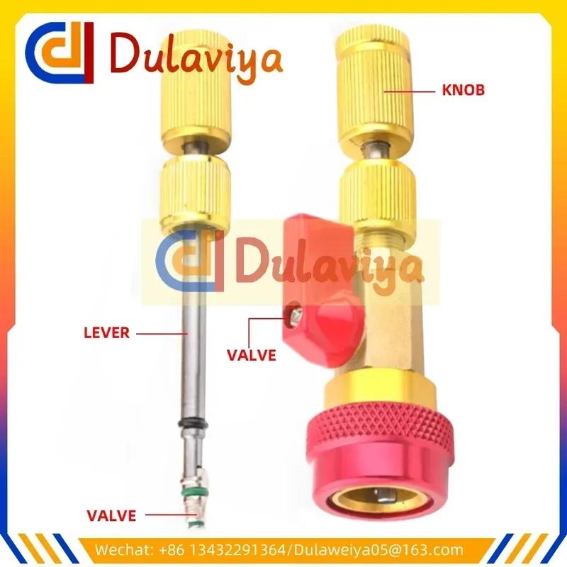 Auto Air Conditioner Maintenance Wrench Refrigerant R134a Valve Core Needle Quick Replacement / Removal Tool
