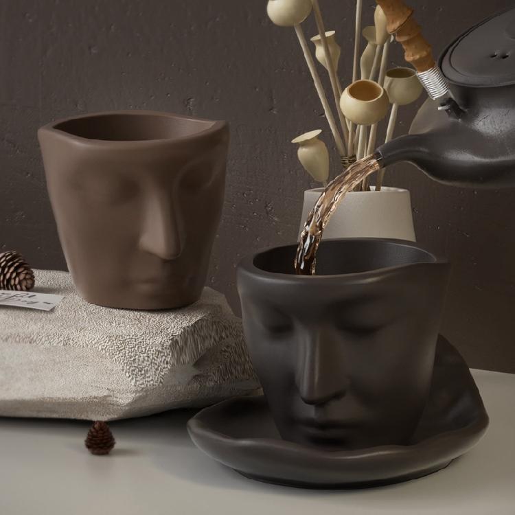 Abstract Art Face Mold Handmade Gypsum Container Mould Versatile Silicone Moulds