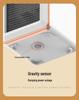 Compact Desktop Electric Heater for Bedroom - Portable Warm Air Heater