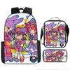 DER ERSTAUNLICHE DIGITALE ZIRKUS Rucksack-Set aus 3 Stück Großer Schulrucksack Reise-Tagesrucksack für Kinder Jugendliche Erwachsene