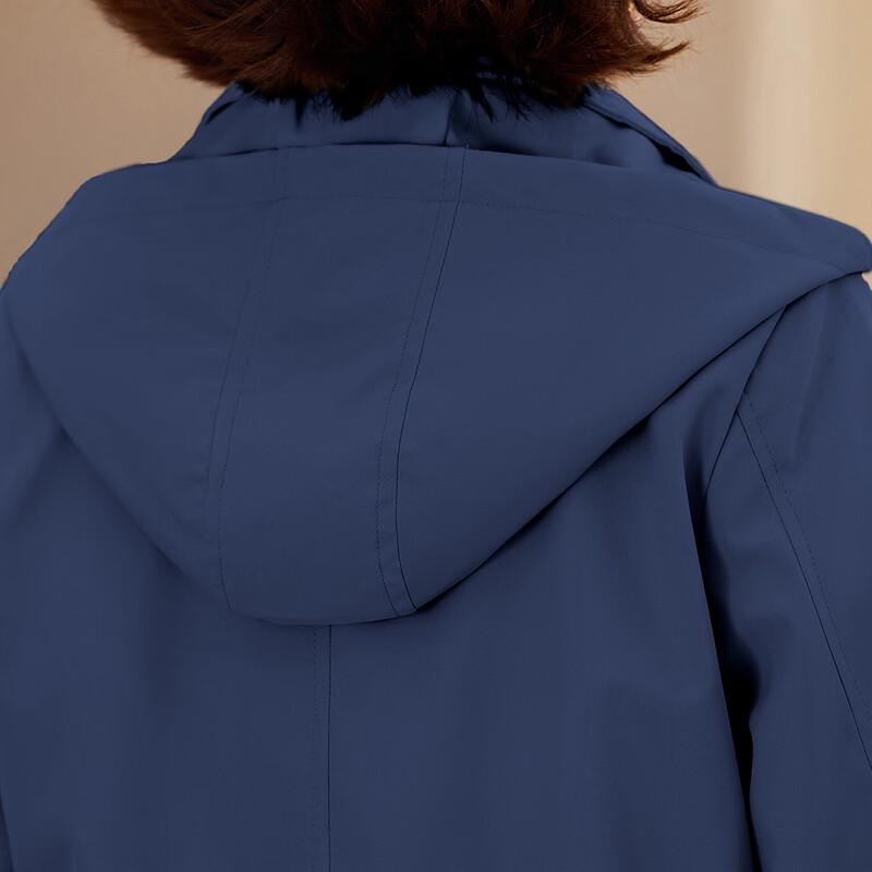 Past 2025 Autumn Women's Hooded Zipper Windbreaker Jacket