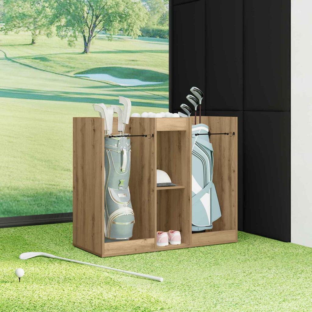 Golfschrank Massivholz Handwerker Eiche 102 x 45 x 85,5 cm