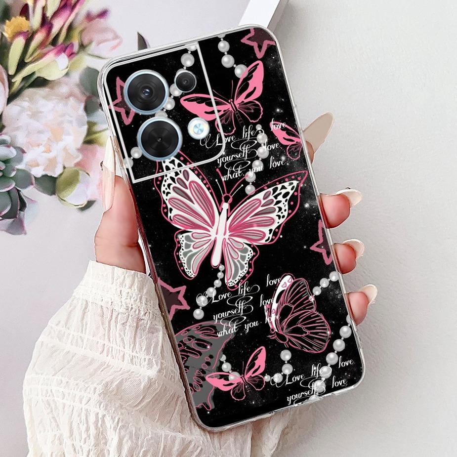 For Oppo Reno8 Pro 5G Case CPH2357 Cool Design Fashion Painted Cover Soft Silicone Phone Case For Oppo Reno 8 Pro Reno8 5G Shell