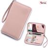 Genuine Leather Women's Anti-Theft Passport Holder & Large Capacity Wallet