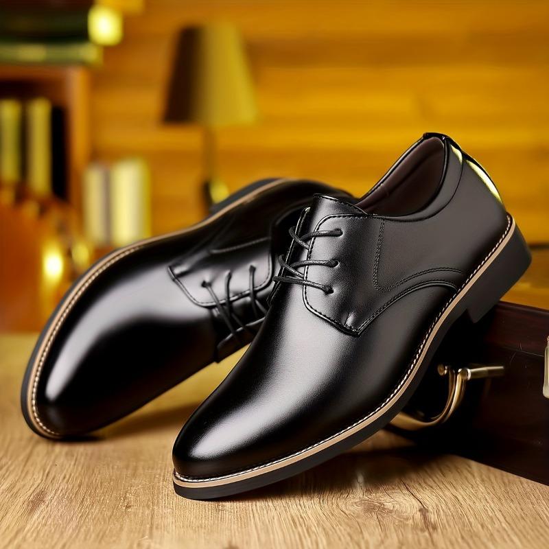Novos Tamanhos Grandes 38-48 Sapatos Sociais de Couro para Homens de Negócios Moda Sola Macia Sapatos Derby Masculinos Designer Plataforma Masculina Sapatos de Casamento